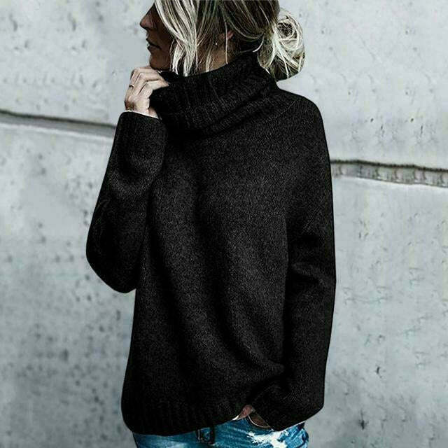 Oversized Turtleneck Sweater for Women | Great for Casual Days