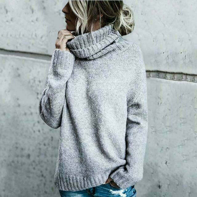 Oversized Turtleneck Sweater for Women | Great for Casual Days