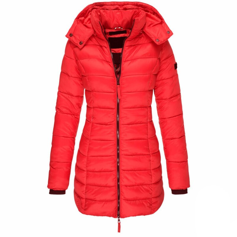 Elegant Women’s Premium Long Down Jacket | Warm Winter Outerwear