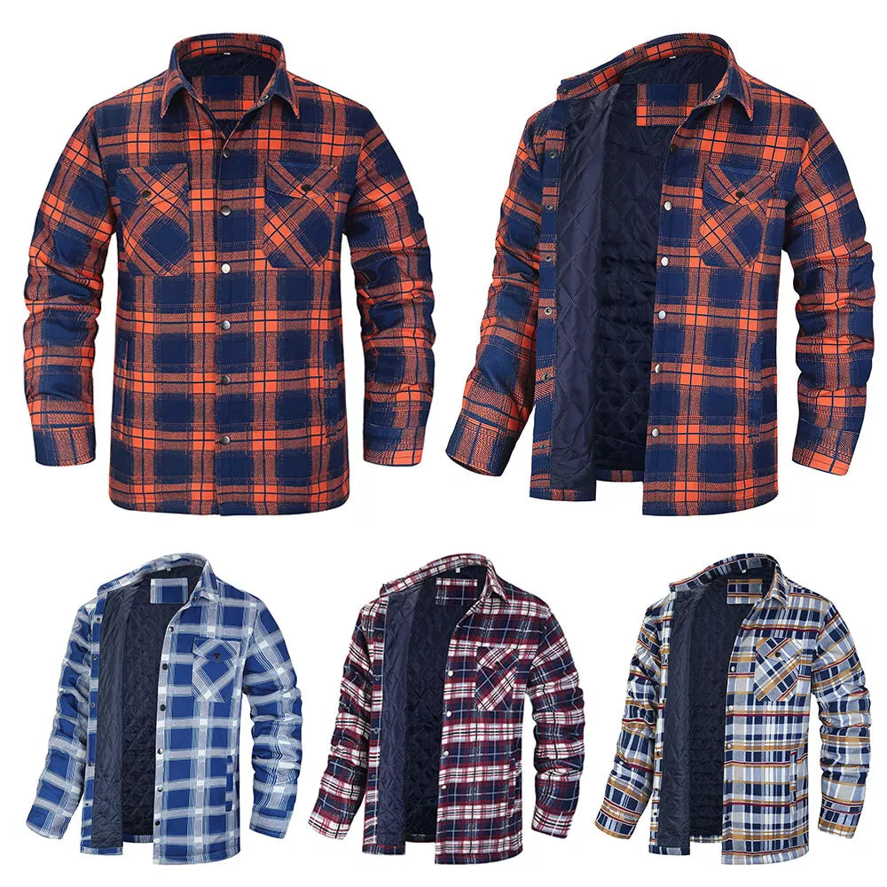 Men's - Thick Flannel Shirt - Casual - Timeless Style - Everyday Wear