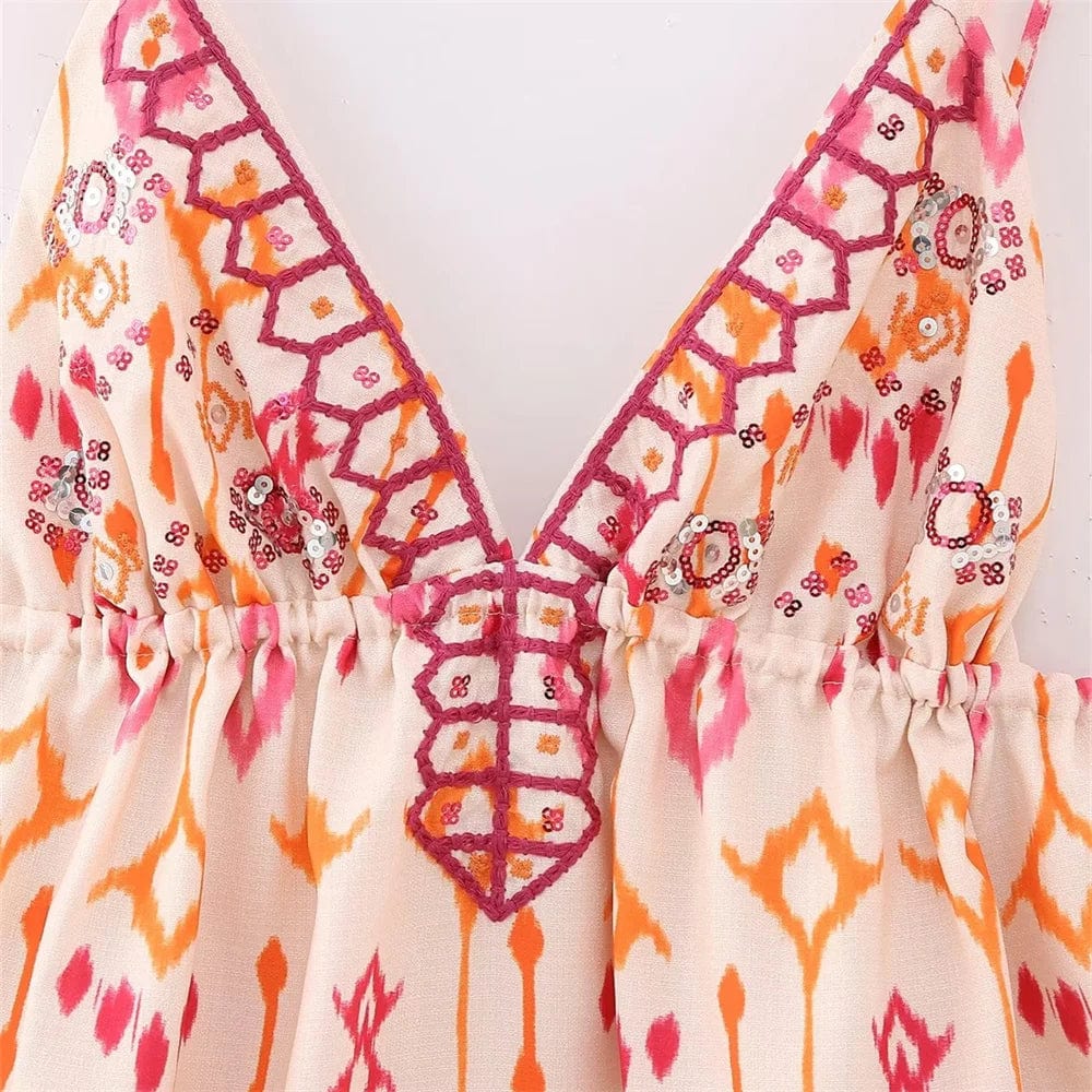 Women's Blouse Cotton Floral V-Neck Summer Tops for Women 8