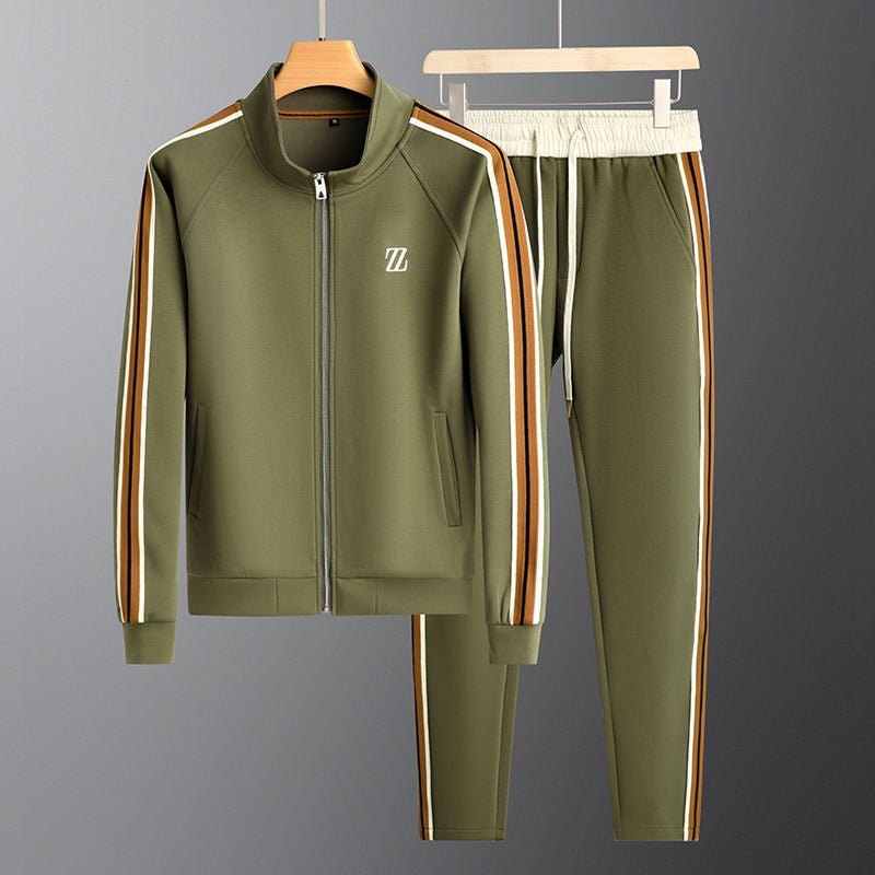 Men’s 2-Piece Tracksuit Set | Comfortable Zip-Up Top & Matching Pants