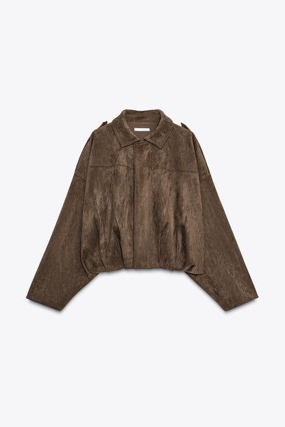 Elegant Suede Jacket for Women | Chic Autumn & Winter Outerwear