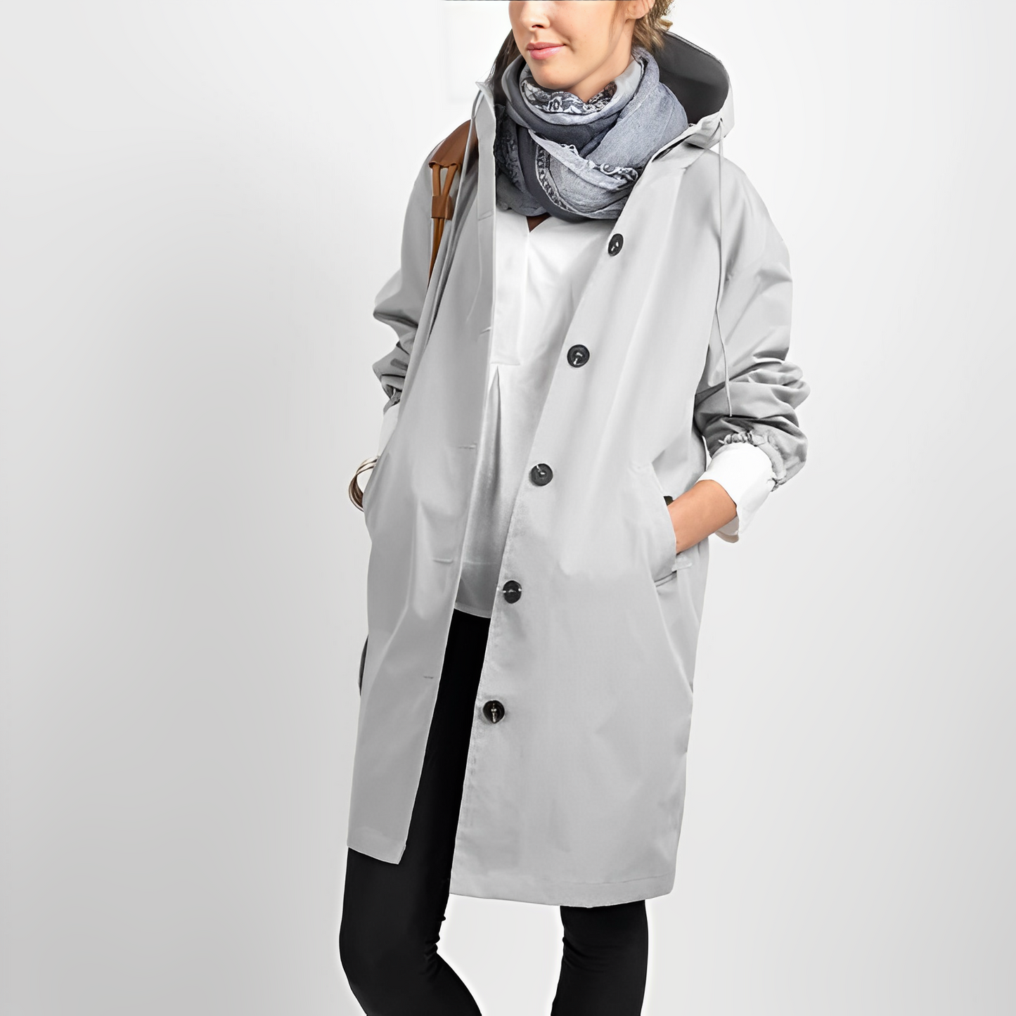 Classic Waterproof Rain Jacket with Hood for Women | Great for Outdoor Activities