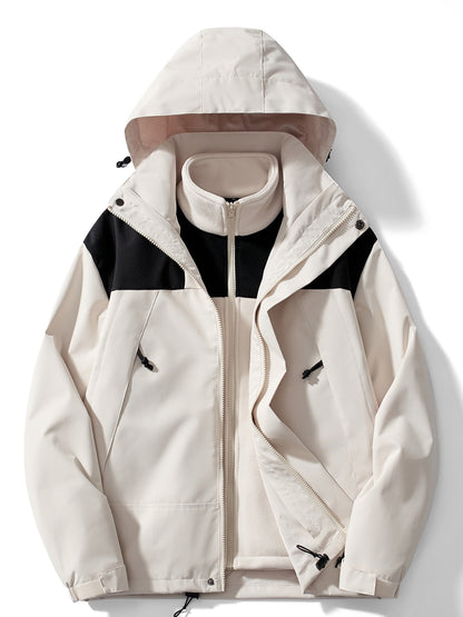 Casual 3-in-1 Fleece Winter Jacket with Hood for Women | Great for Casual Days