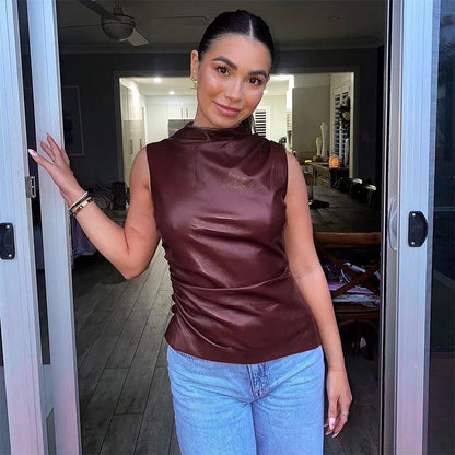 Women's Going Out Top Polyester Burgundy 6
