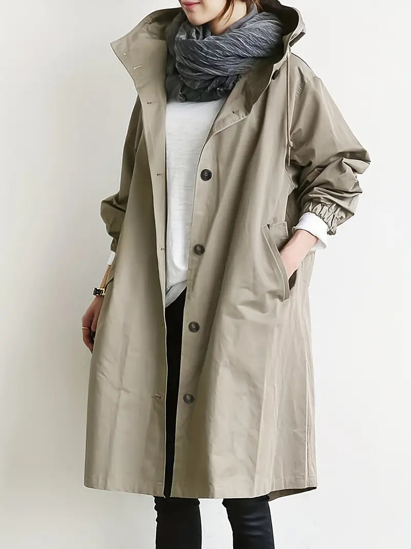 Stylish Waterproof Outdoor Rain Jacket with Hood for Women | Great for Outdoor Activities