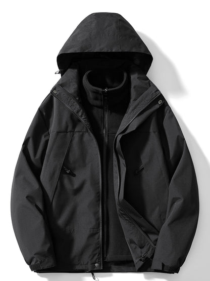 Casual 3-in-1 Fleece Winter Jacket with Hood for Women | Great for Casual Days