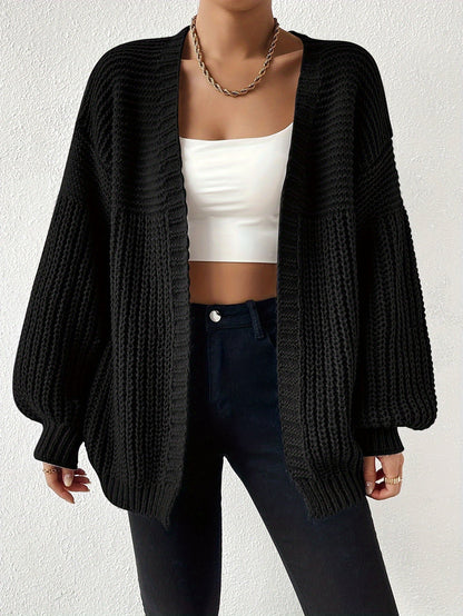 Casual Cozy Chunky Knit Drop Shoulder Cardigan for Women | Great for Casual Days