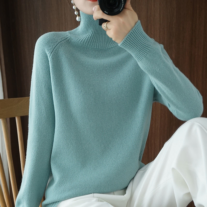 Women's Elegant Turtleneck Sweater – Soft Knit, Timeless Design