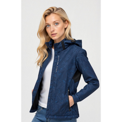 Women's Hooded Windbreaker Jacket | Zipper