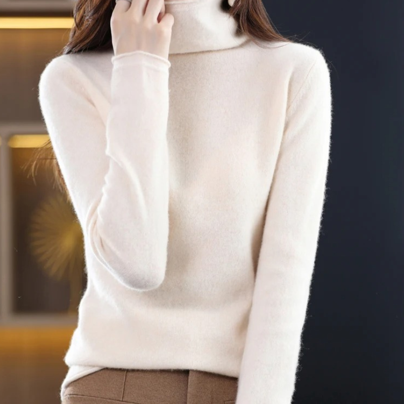 Women's Lightweight Turtleneck Sweater – Soft Knit, Casual & Elegant