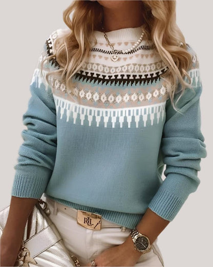 Women's Boho Comfort Sweater – Soft Knit, Relaxed Fit