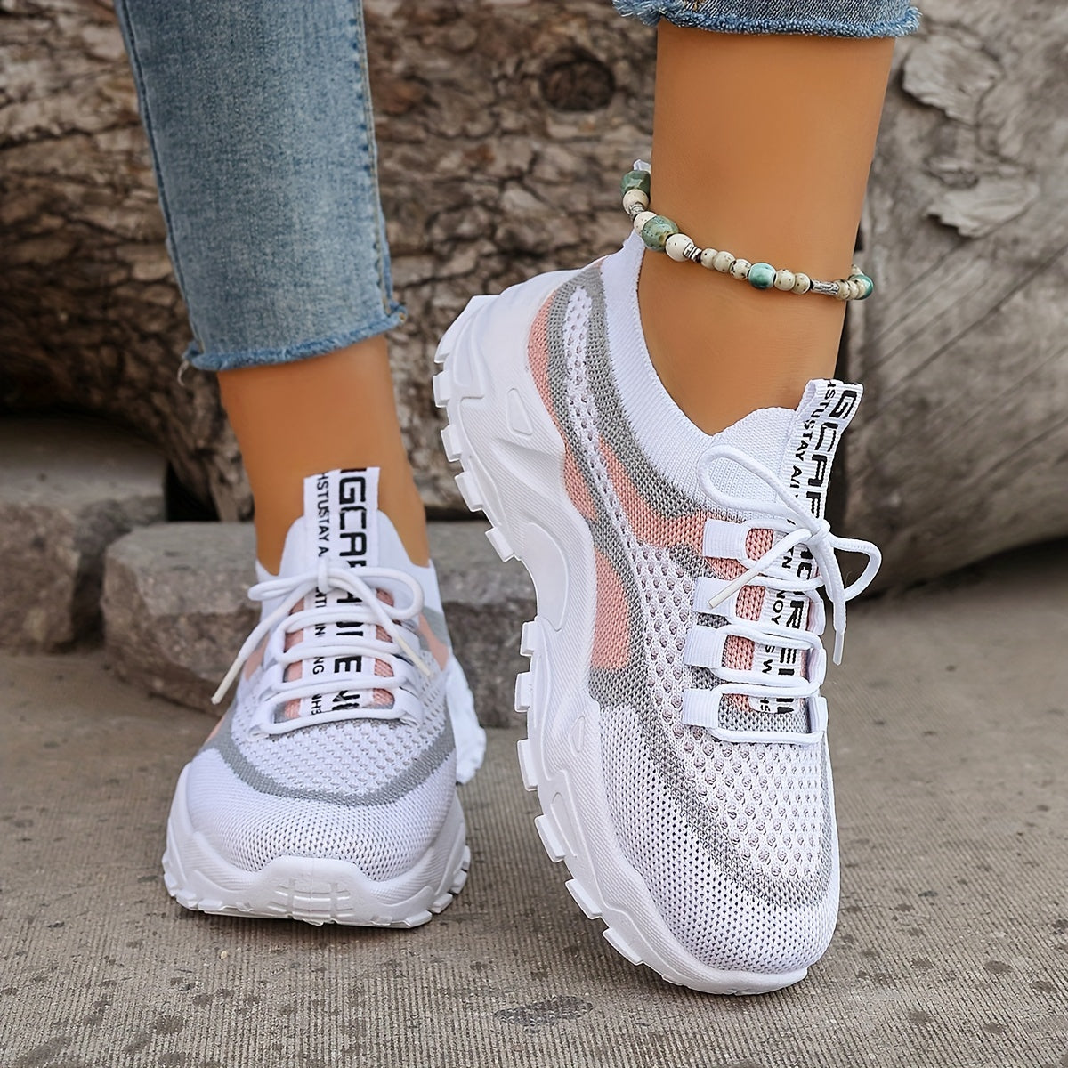 Casual Colorblock Knit Sneakers for Women | Great for Casual Days