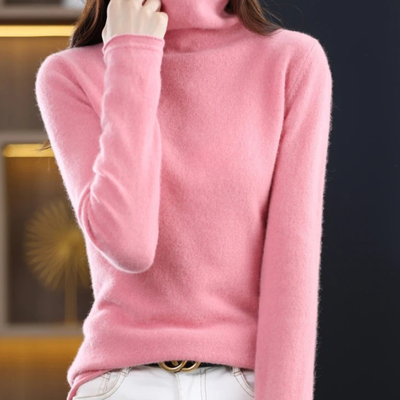 Women's Lightweight Turtleneck Sweater – Soft Knit, Casual & Elegant