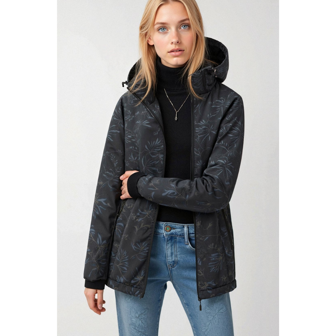 Women's Hooded Windbreaker Jacket | Zipper