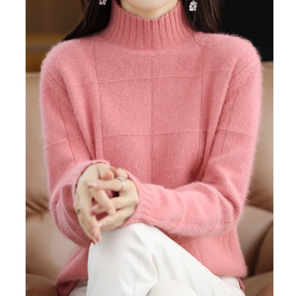Women's Windproof Turtleneck Sweater – Cozy & Protective Knit