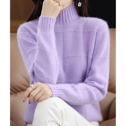 Women's Windproof Turtleneck Sweater – Cozy & Protective Knit