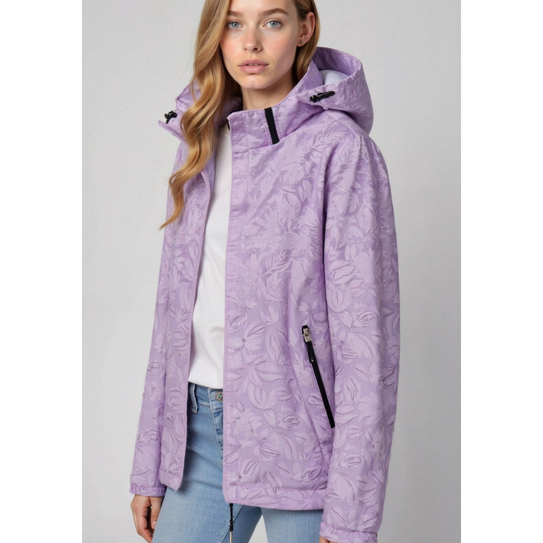 Women's Hooded Windbreaker Jacket | Zipper