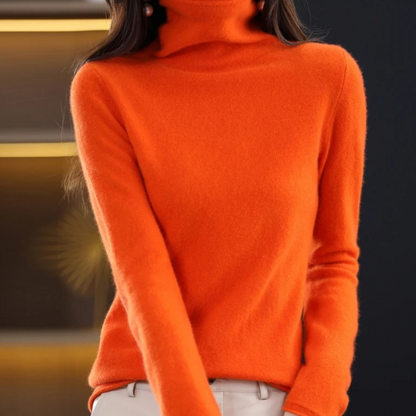 Women's Lightweight Turtleneck Sweater – Soft Knit, Casual & Elegant