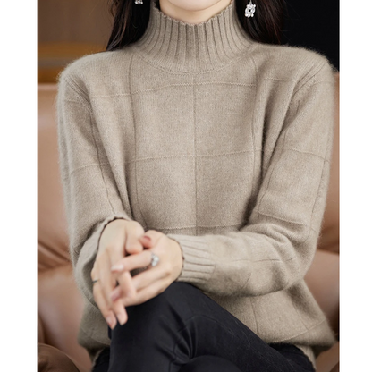 Women's Windproof Turtleneck Sweater – Cozy & Protective Knit