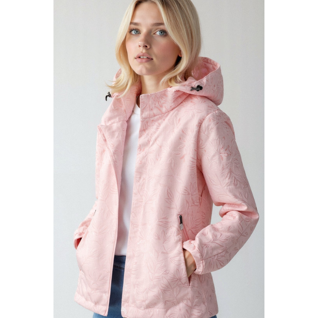 Women's Hooded Windbreaker Jacket | Zipper