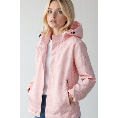 Women's Hooded Windbreaker Jacket | Zipper