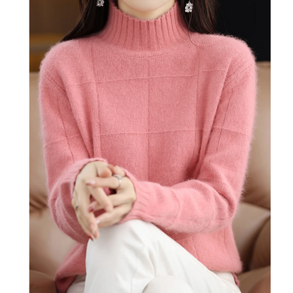 Women's Windproof Turtleneck Sweater – Cozy & Protective Knit