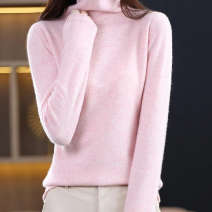 Women's Lightweight Turtleneck Sweater – Soft Knit, Casual & Elegant