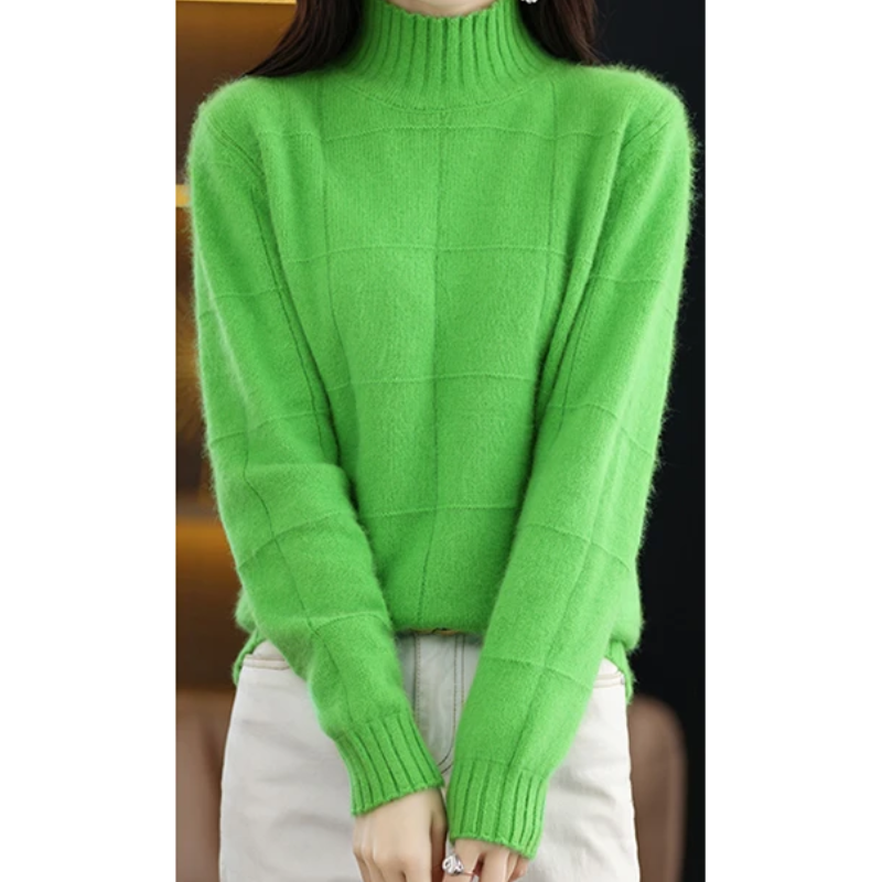 Women's Windproof Turtleneck Sweater – Cozy & Protective Knit