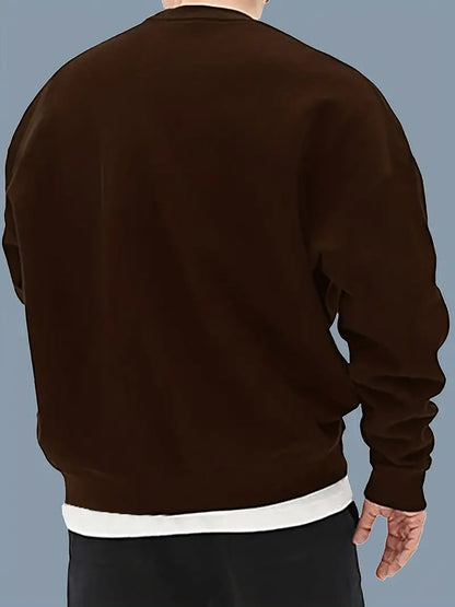 Casual Cotton Pullover Fleece Sweatshirt for Men | Great for Casual Days