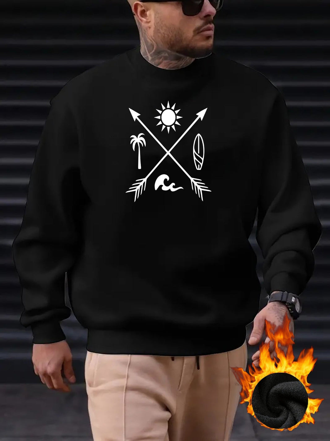 Casual Cotton Pullover Fleece Sweatshirt for Men | Great for Casual Days