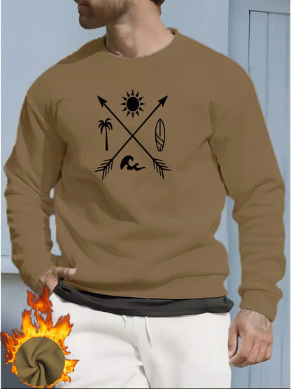 Casual Cotton Pullover Fleece Sweatshirt for Men | Great for Casual Days