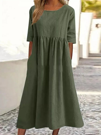 Women's - Midi Dress - Leisure - Modern Style - Ideal for Summer