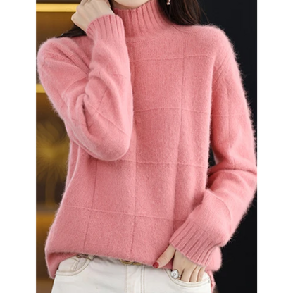 Women's Windproof Turtleneck Sweater – Cozy & Protective Knit