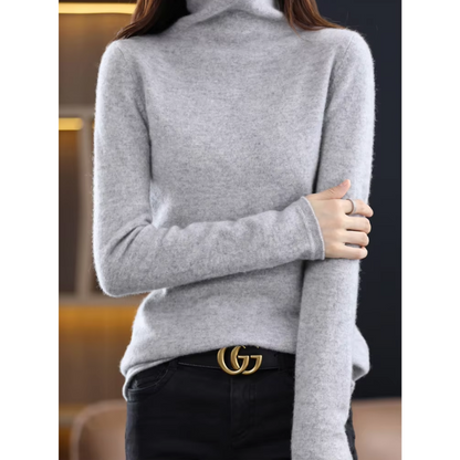 Women's Lightweight Turtleneck Sweater – Soft Knit, Casual & Elegant