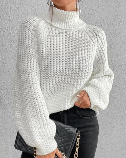 Casual Cotton Turtleneck Sweater for Women | Great for Casual Days
