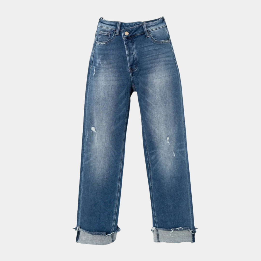 Women's Jeans - Leisure Trousers - Modern Style - For Formal Occasions