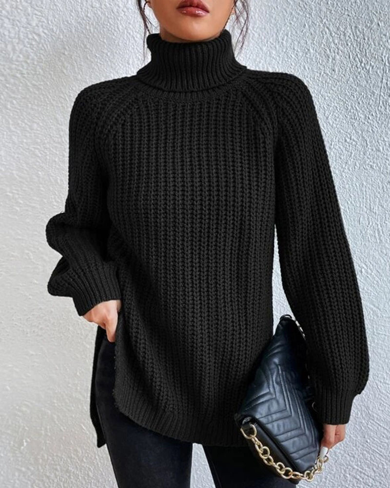 Casual Cotton Turtleneck Sweater for Women | Great for Casual Days