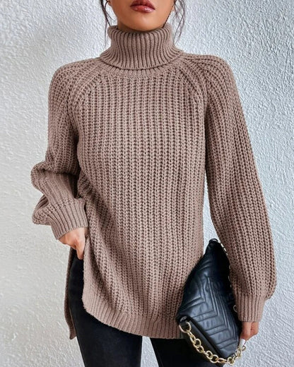 Casual Cotton Turtleneck Sweater for Women | Great for Casual Days