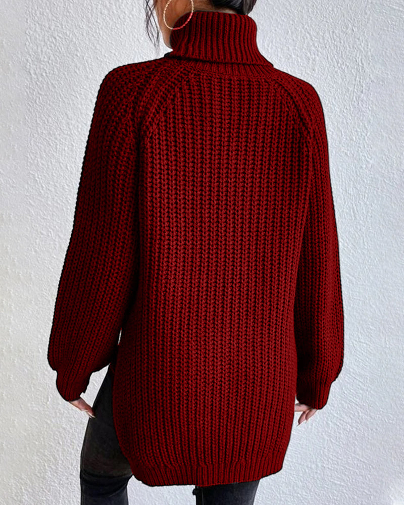 Casual Cotton Turtleneck Sweater for Women | Great for Casual Days
