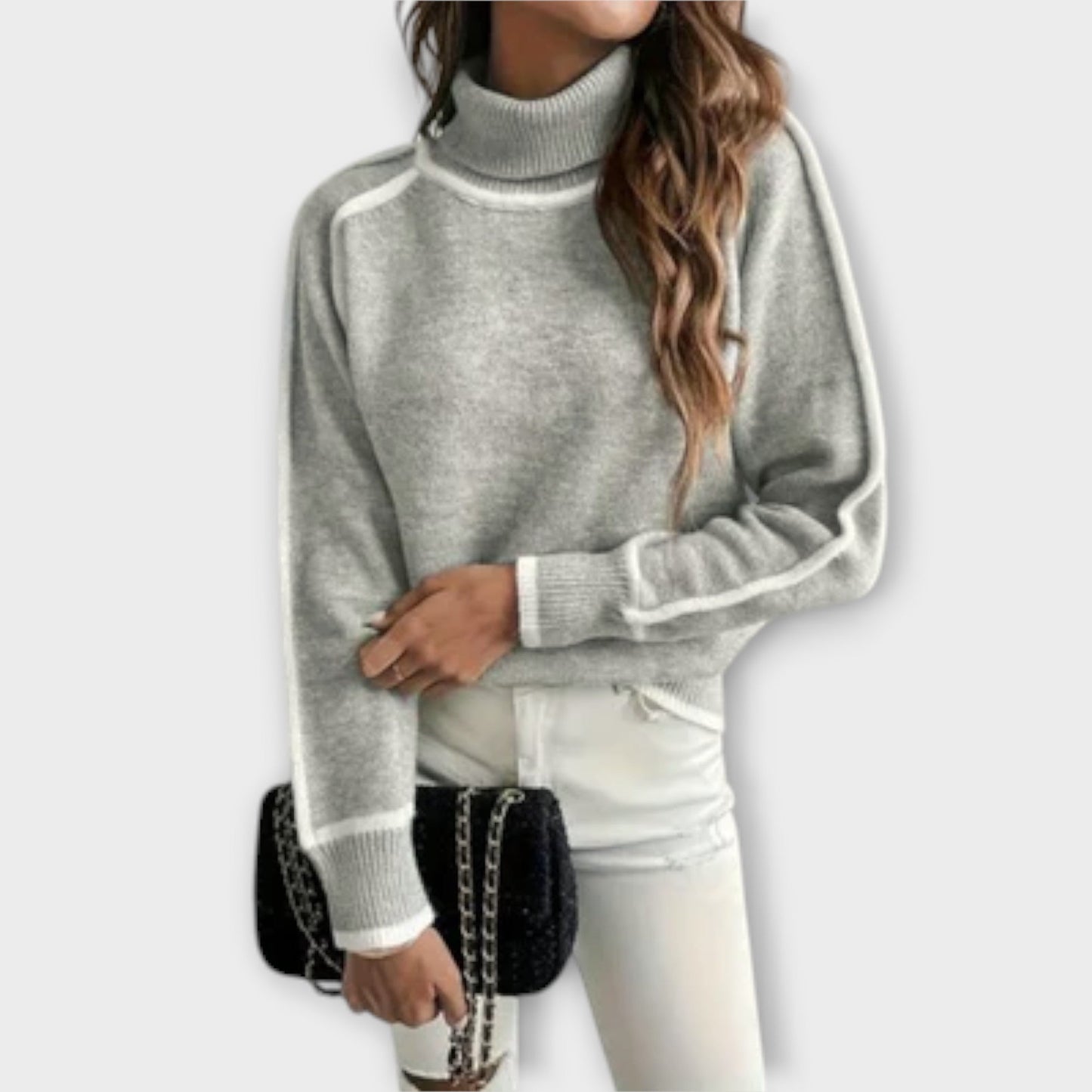 Elegant Women’s Cozy Turtleneck Sweater | Warm Autumn & Winter Knitwear