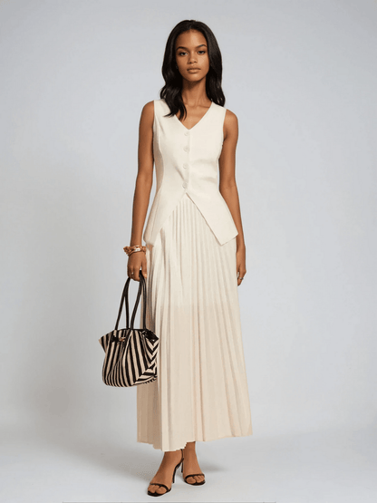 Women's Pleated Set Viscose-Polyester 2