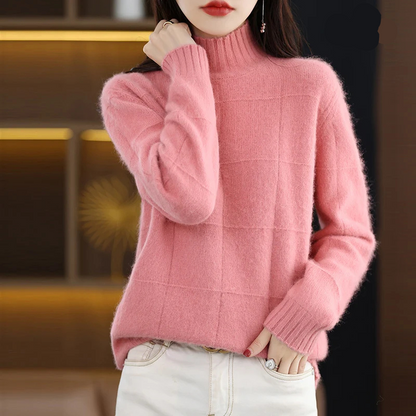 Women's Windproof Turtleneck Sweater – Cozy & Protective Knit