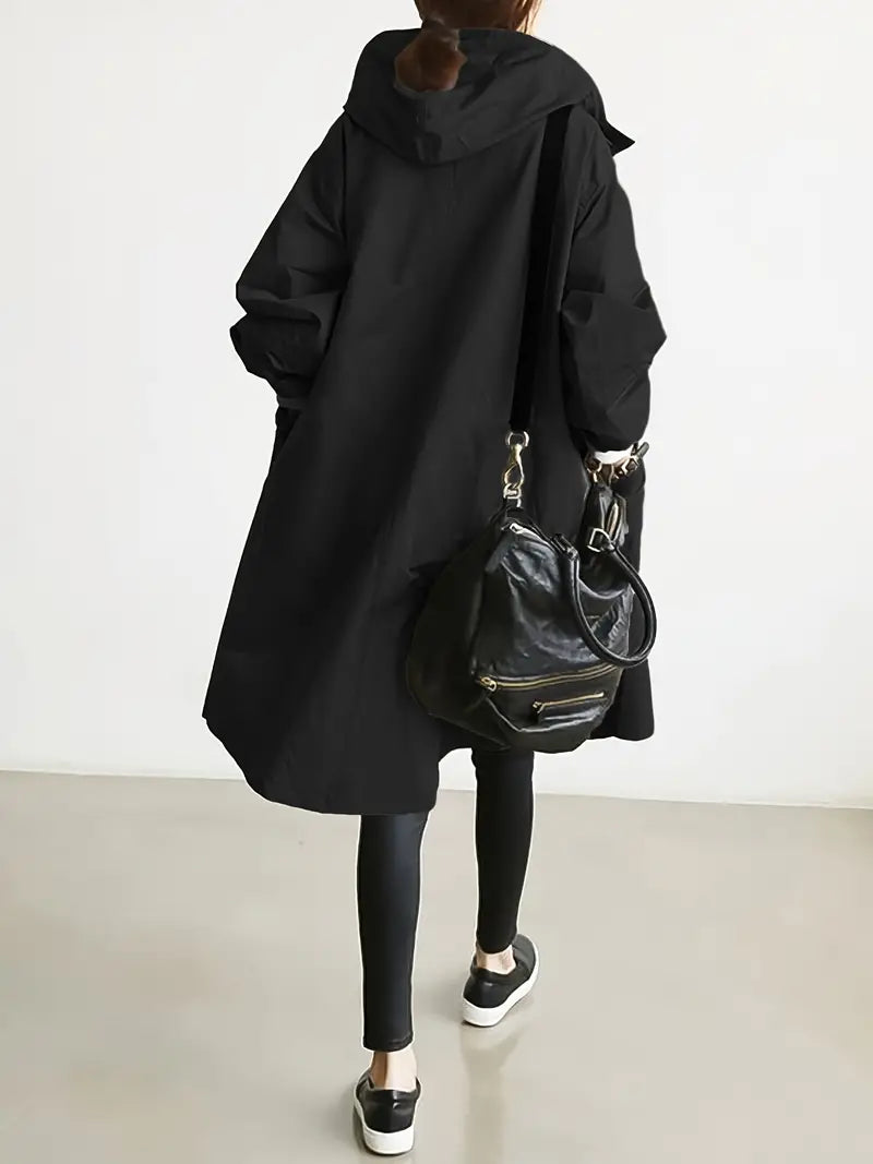Stylish Waterproof Outdoor Rain Jacket with Hood for Women | Great for Outdoor Activities