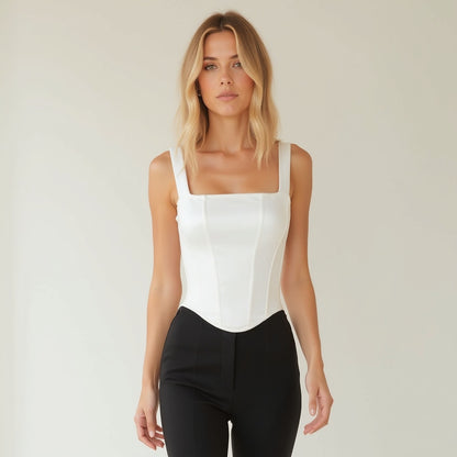 Women's Corset Crop Top Polyester 4