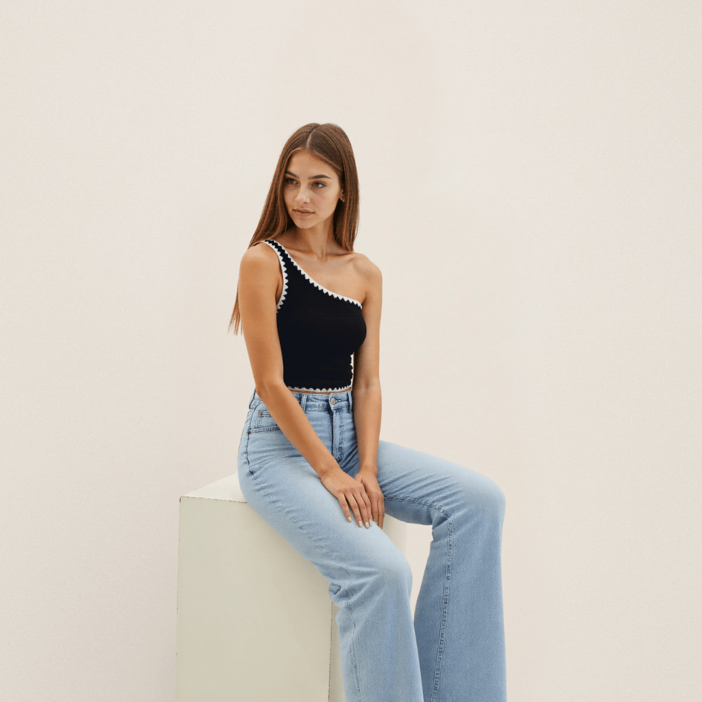 Women's High Waist Pants Elastic Slim Fit 3