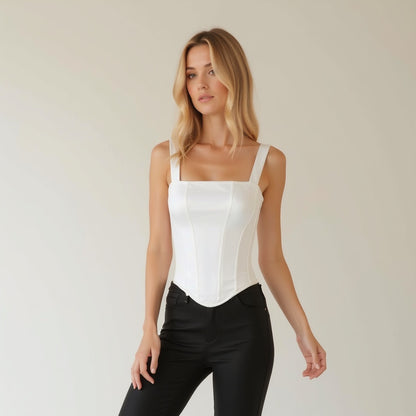 Women's Corset Crop Top Polyester 5