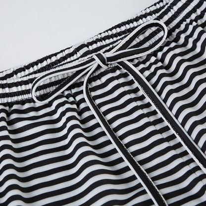 Women's Striped Trousers Comfortable Fit 14