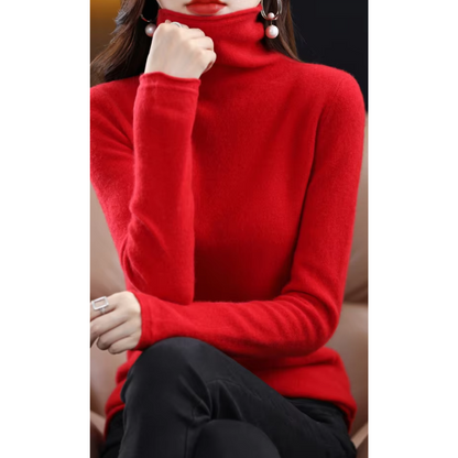Women's Lightweight Turtleneck Sweater – Soft Knit, Casual & Elegant